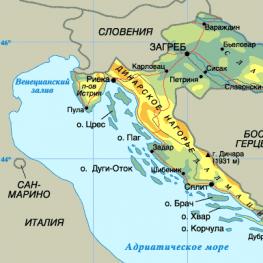 Peta Kroasia Peta rinci Hongaria dan Kroasia